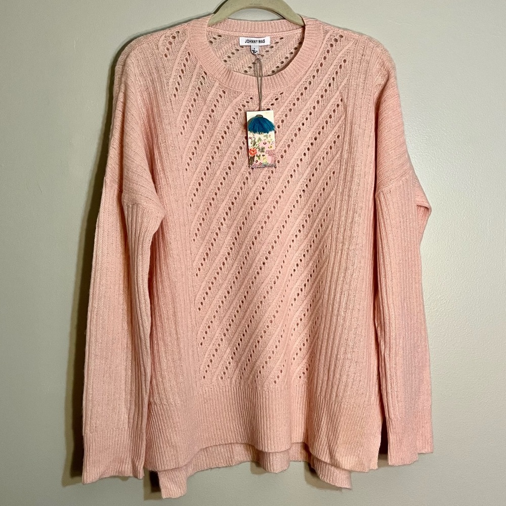 Johnny Was cashmere pull over sweater